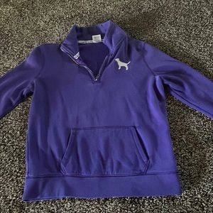 PINK quarter zip, size XS